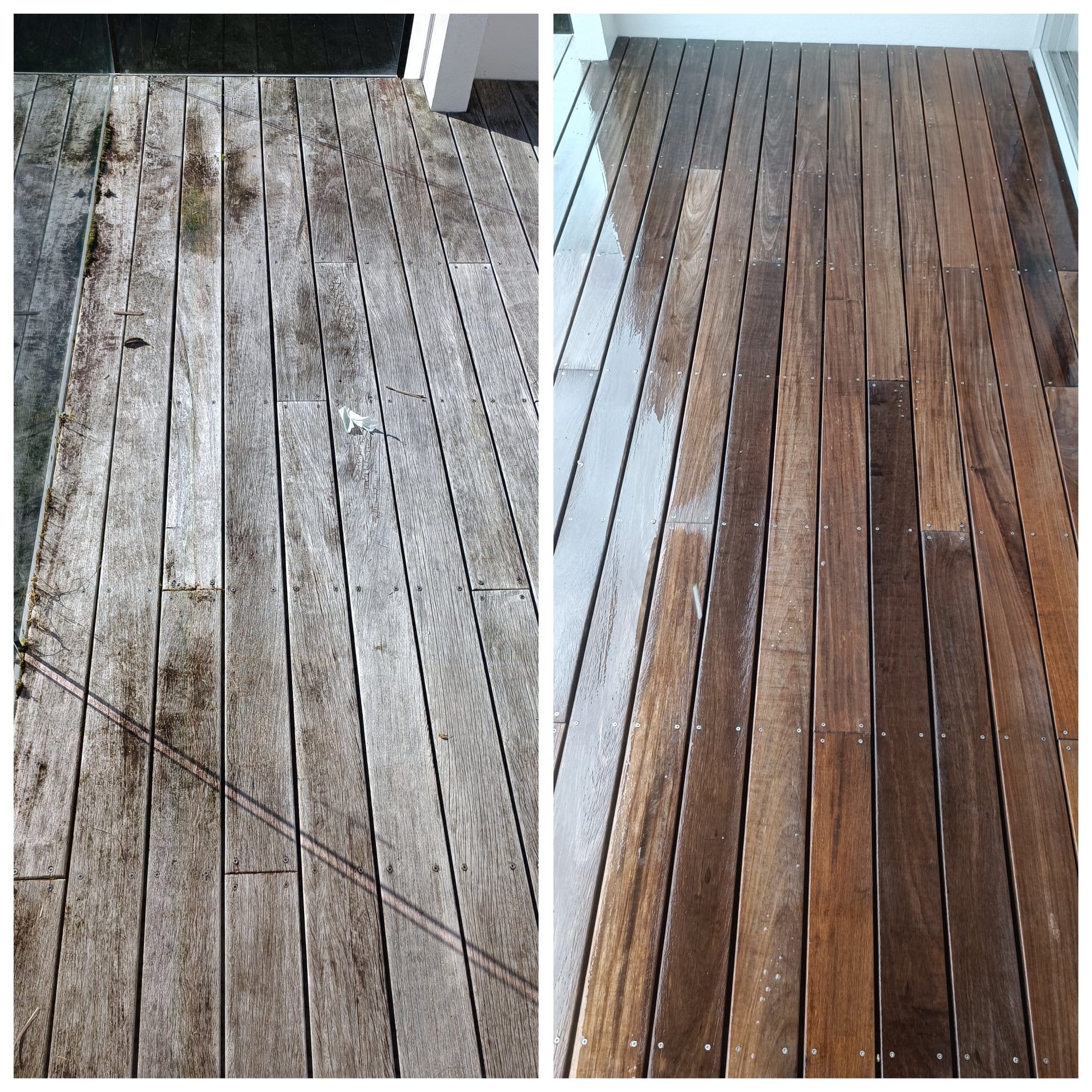 Deck Cleaning — real job photo